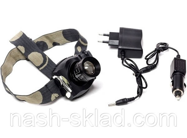 Налобний ліхтар BAILONG 6631 Cree T6 ZOOM