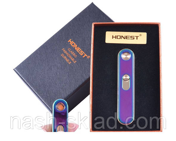 USB запальничка в подарунковій упаковці "Honest" хамелеон (спіраль розжарювання), фото 1