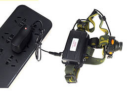 Акумуляторний налобний ліхтар DX-1505A з датчиком руху, фото 3