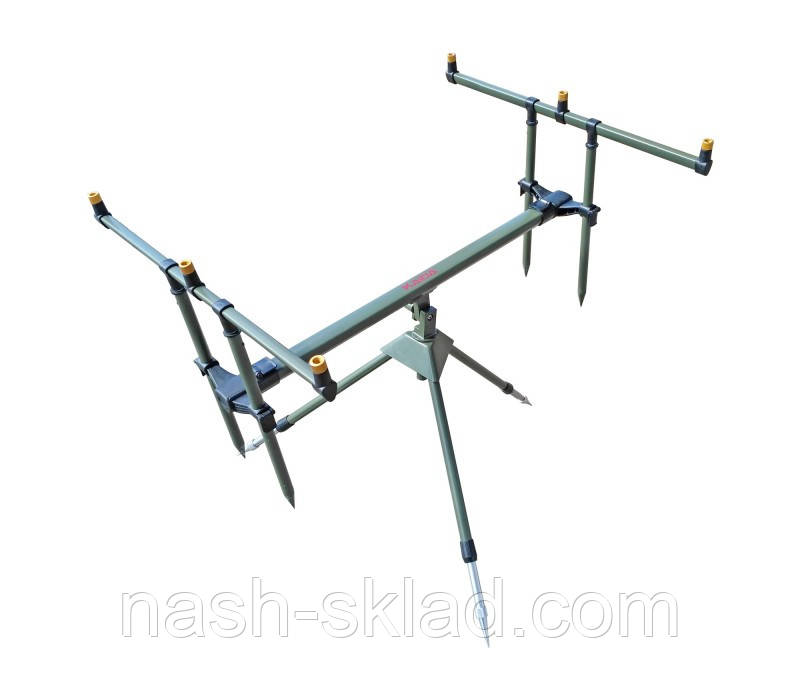 Род под классический на 3 удилища, Rod pod, элитная серия, подставка для удочек + чехол в комплекте