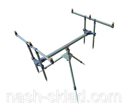 Род под классический на 3 удилища, Rod pod, элитная серия, подставка для удочек + чехол в комплекте, фото 1