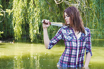 Ніж тактичний Шерхан, ручка гума, ножик виживання, тесак для вирубування чагарників, фото 2