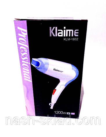 Фен Klaime KLM-1802 1200w, фото 1