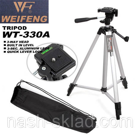 Універсальний штатив Weifeng Promotion WT-330A, фото 1