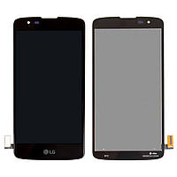 Дисплей для LG K8 K350E, K350N, Phoenix 2, модуль в сборе (экран и сенсор), оригинал Черный