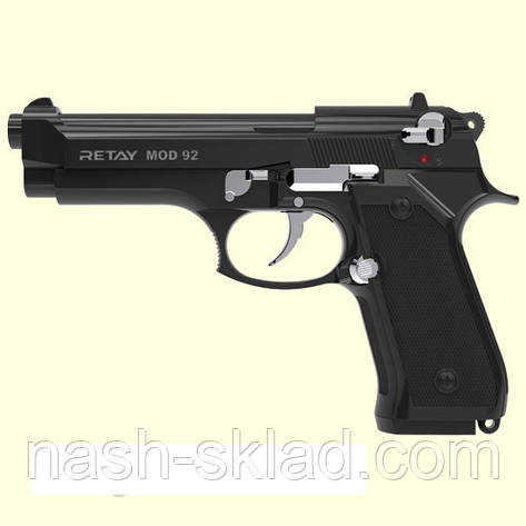 ПІСТОЛЕТ СТАРТОВИЙ RETAY MOD 92 BLACK, фото 3