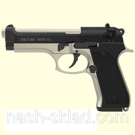 ПІСТОЛЕТ СТАРТОВИЙ RETAY MOD 92 SATIN-BLACK, фото 1