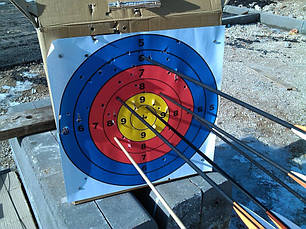 Стріла карбон мікс 82 см, для класичних і блокових луків, фото 4