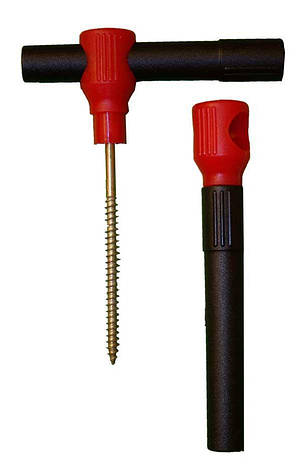 Кілочки, ввертыш, буравчик для зимової риболовлі, кріплення намети на льоду по кутах (4шт), фото 2