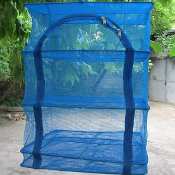 Сушарка для риби, грибів, сухофруктів, 3 полички, захистить від комах 35*35*55 см, фото 2