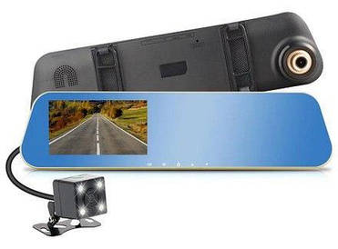 Дзеркало реєстратор з камерою заднього виду DVR VEHICLE BLACKBOX