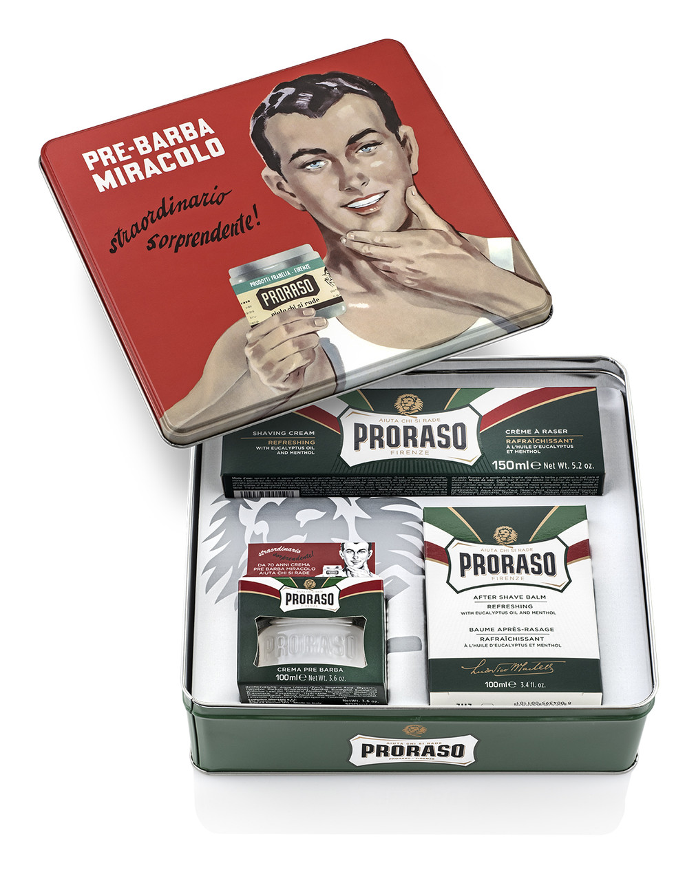 Чоловічий подарунковий набір Proraso Vintage Selection Gino Евкаліпт