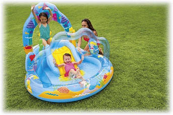 Игровой центр для детей Замок русалки Intex, фото 4