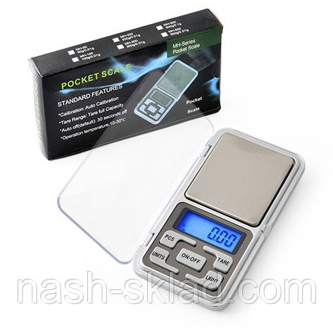 Ювелірні ваги Pocket Scale MH Series, max вага 0,2 кг (похибка 0,1 г), фото 1