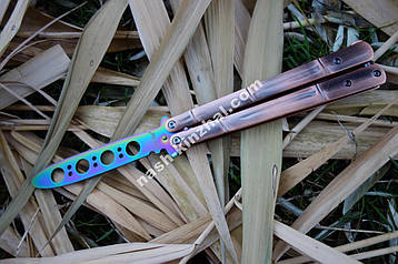 Ніж метелик тренувальний для флиппинга Хамелеон, балисонг, супер подарунок, фото 1