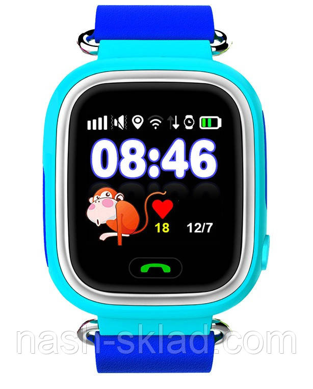 Дитячі годинник Smart Baby Watch Q70 GW100 з GPS трекером
