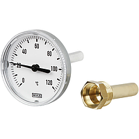 Термометр біметалевий аксіальний для систем опалення WIKA