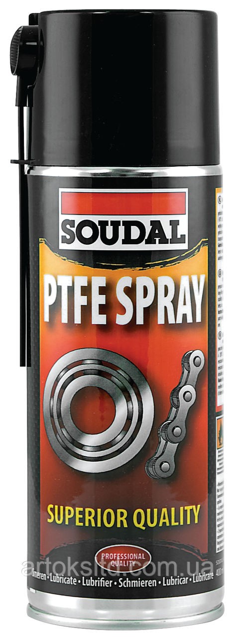 Купить Смазка тефлоновая /400мл/ PTFE Spray SOUDAL, цена 249.03 грн ...