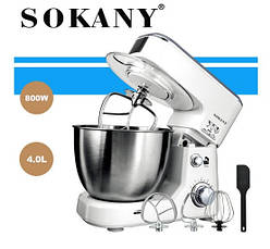 Кухонний комбайн тістоміс міксер Sokany SC-209 800 Ватт, фото 5