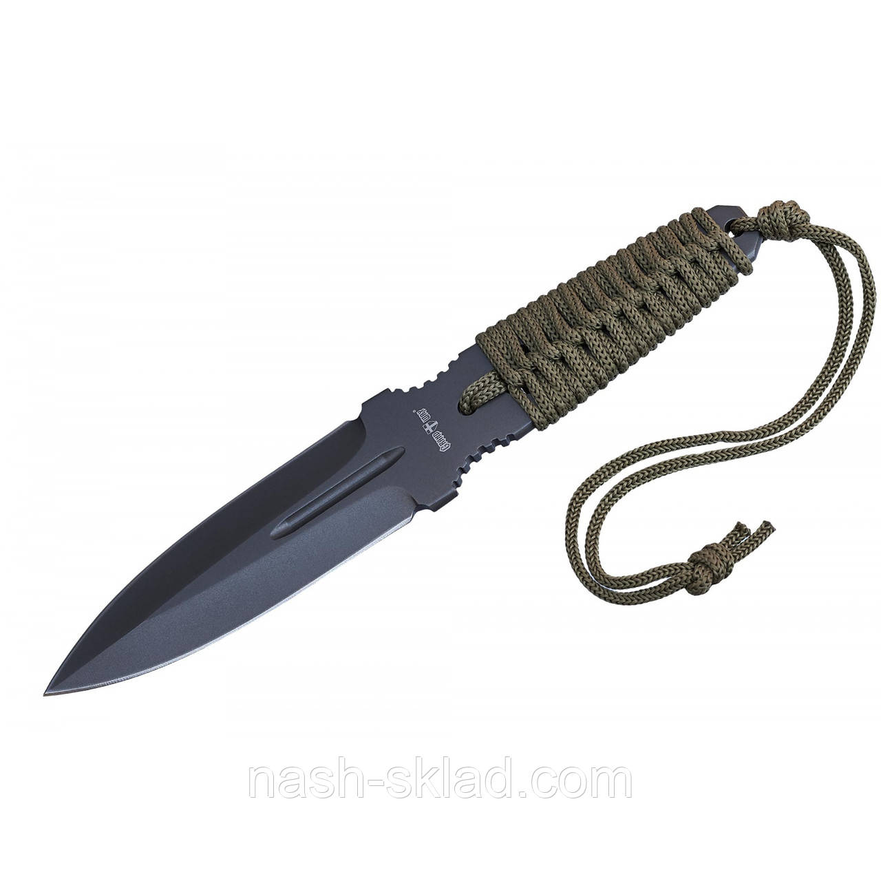 Ніж для метання, кинжалоподобный, хороший для сильних, точних і дальніх кидків