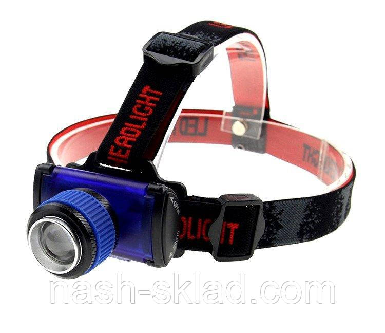 Налобний ліхтар 6606 CREE Q5 ЗУМ