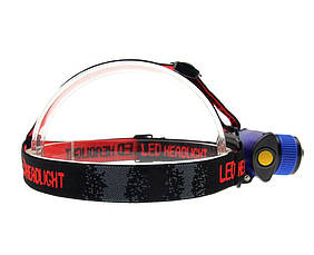 Налобний ліхтар 6606 CREE Q5 ЗУМ, фото 3