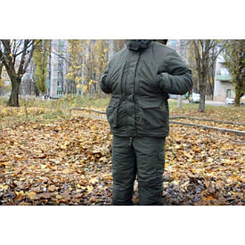 Зимовий костюм для полювання та риболовлі, темно зеленого кольору. -30гр