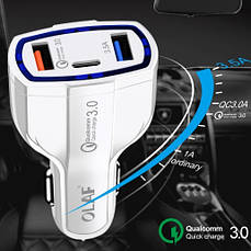 Автомобільний зарядний пристрій Quick Charge 3.0 SY-KC368, фото 4