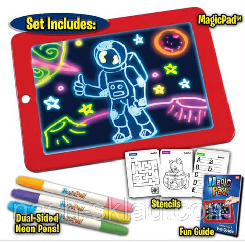 Світлодіодний планшет для малювання MAGIC SKETCHPAD, фото 1
