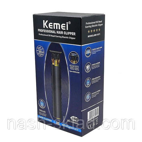 Професійний стрижка, окантовочна машинка Kemei Km-1971, фото 1
