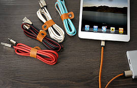 Кабель micro USB шкіряний X47, фото 4