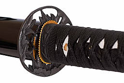 Японська катана чудового чорного кольору Роиро, фото 4