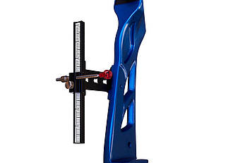 Класичний лук олімпійського типу, з анодованого алюмінію синього кольору, фото 2