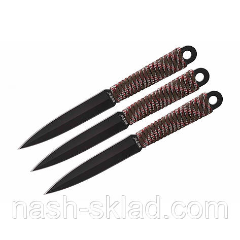 Набір метальних ножів і зручний чохол з міцної нейлонової тканини, фото 1