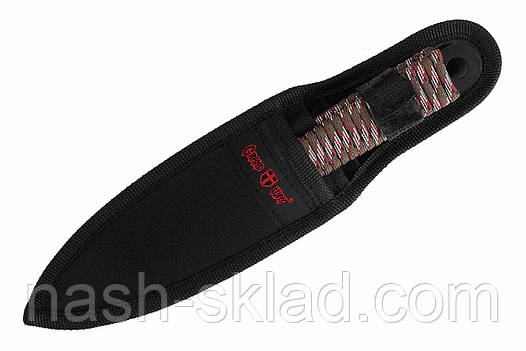 Набір метальних ножів і зручний чохол з міцної нейлонової тканини, фото 2