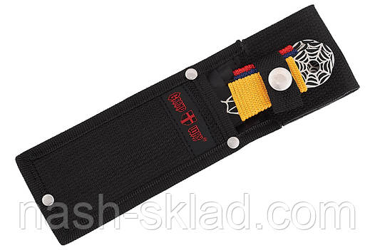 Набір легких ножів для метання "Павутина" (3 в 1) у зручному чохлі з цупкої тканини, фото 2