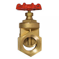 Засувка клинова муфтова латунна Ду 20 IVR / клин-латунь / PTFE / PN16