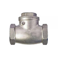 Зворотний клапан зворотний муфтовий нержавіючий, Ду 32 / тарілка-нж сталь 304 / PN16