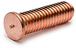 Гвинт М4х15 покритий міддю приварний ISO13918 Rivettop