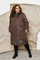 Куртка пальто на молнии Большого размера СУПЕР БАТАЛ, Молодежное куртка пальто больших размеров
