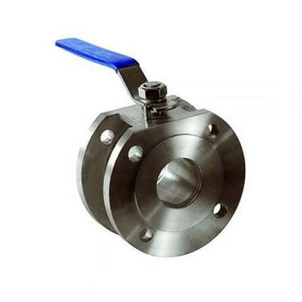 Кран нержавіючий кульовий фланцевий, Ду 32 / куля-нж сталь 304 / PTFE / PN16, фото 1
