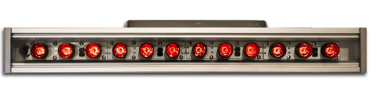 Лінійний світильник 36W 530мм IP67 Wall washer червоний