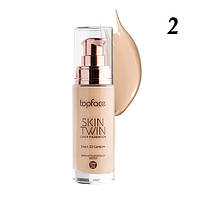 Тональная основа TopFace Skin Twin Cover Foundation SPF20 № 02