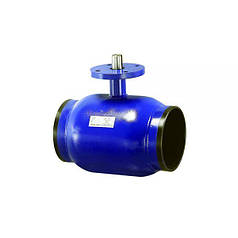 Кран кульовий приварний сталевий неполнопроходной, Ду 50 / куля-нж сталь 304 / PTFE / PN40