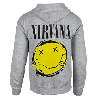 Толстовка на змійці NIRVANA Smiley меланжева, фото 4