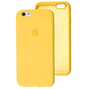 Чохол Silicone Case full для iPhone 6/6S Yellow