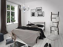 Ліжко ГВОЗДИКА металева двоспальне