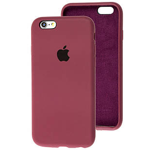 Чохол Silicone Case full для iPhone 6/6S Marsala