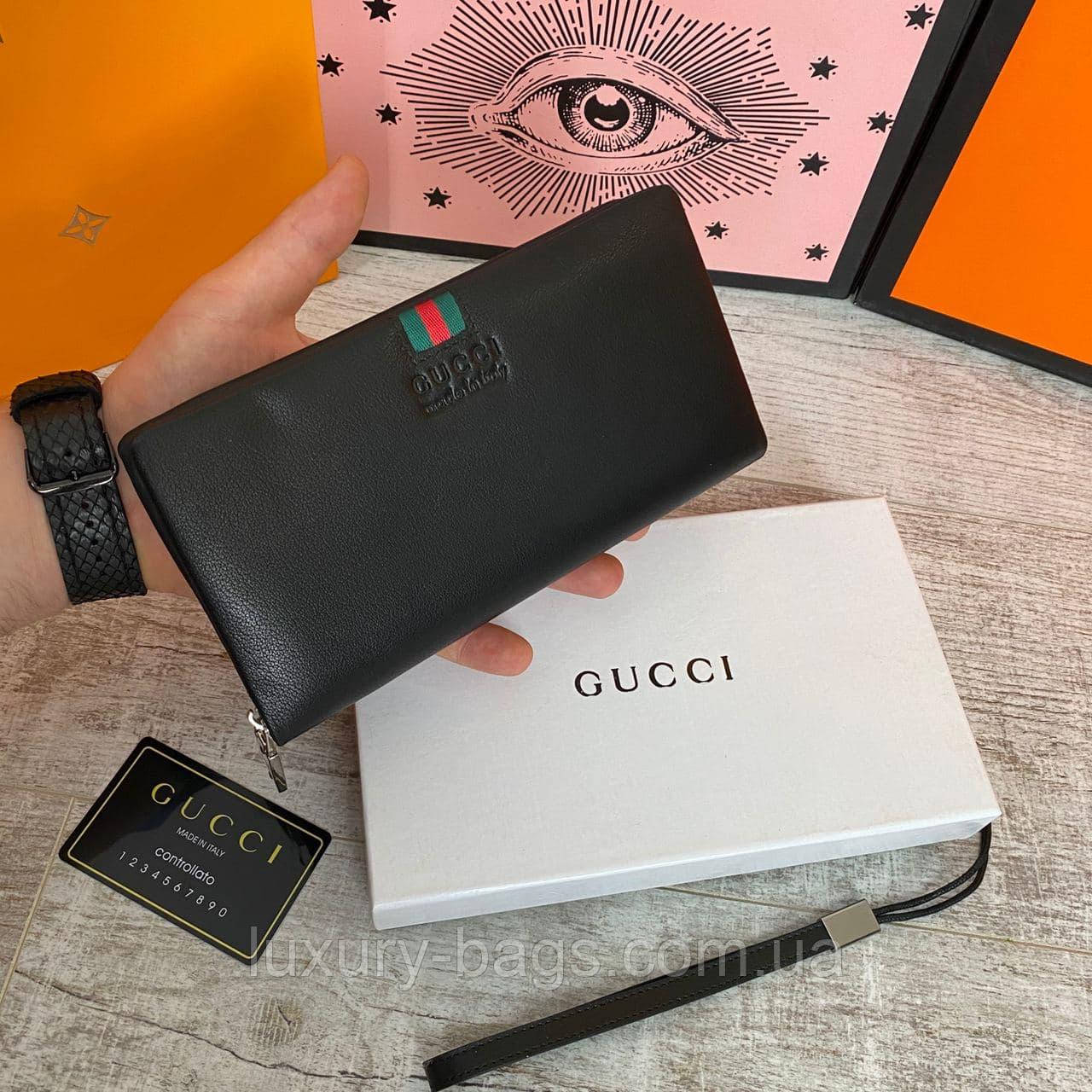 Шкіряний клатч-шум Gucci Гуччі