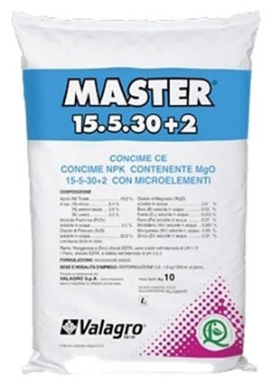 Комплексне добриво Master (Мастер)15.5.30+2, 10 кг, Valagro, Італія, фото 2